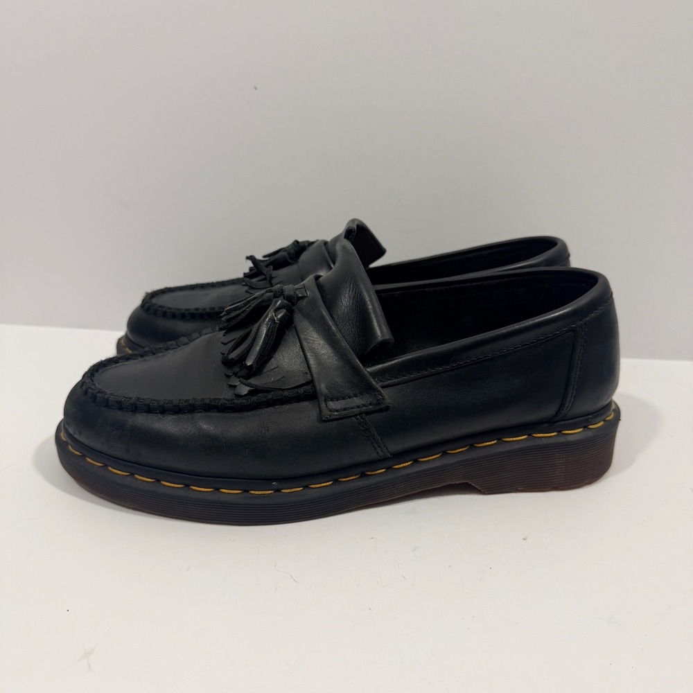 Dr. Martens Adrian Tassel Loafer Mens 10.5 Black Good Leather Slip On AW501